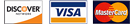 Discover, Visa, Mastercard